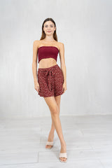Shorts Flower Muse con fusciacca