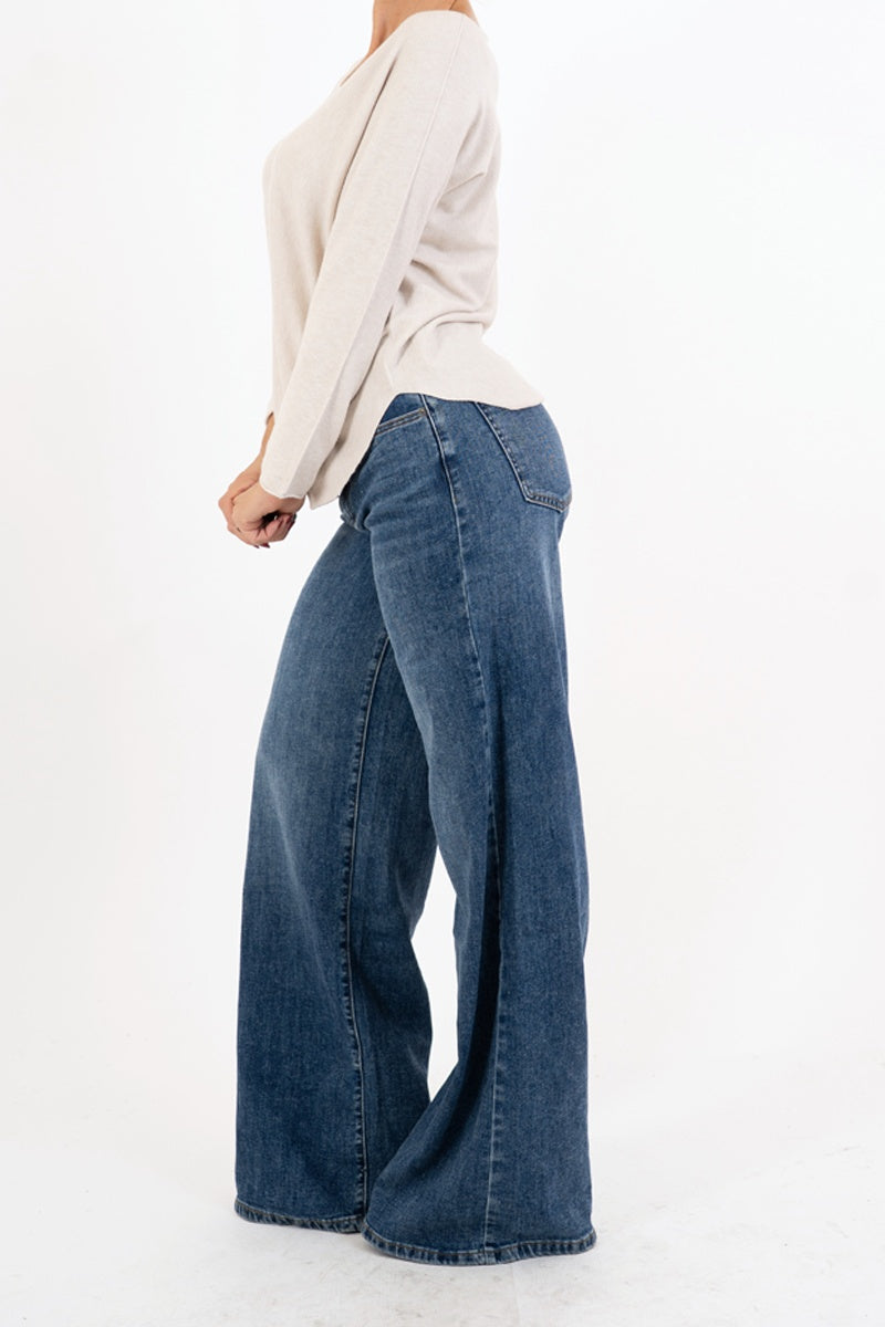 Maglia SoftVibe in misto viscosa scollo a V