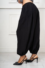 Pantalone Aladin in Viscosa Fiammata Made in Italy