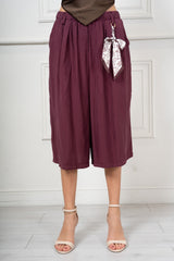 Pantalone Midi in Misto Viscosa con Fusciacca Charm