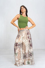 Pantalone Oriental Garden in tencel velato