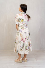 Abito Camicia Floreale in Cotone