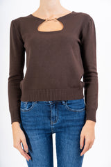 Maglia BitDetail con scollo a goccia