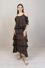 Maglia spalla scoperta in cotone