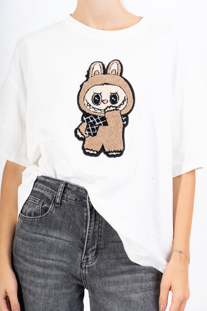 Maglia Over Labubu Patch