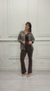 Jeans Ravelle flare push-up Marrone