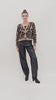 Cardigan WildMood in misto lana leopardato