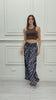 Pantalone Palazzo Fantasia Savana Zebra in 100% Viscosa Made in Italy