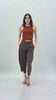 Pantalone cropped vita alta in modal fluido