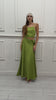 Completo Donna Top Crop e Gonna Pareo Lunga in Misto Viscosa