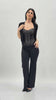 Cardigan leggero in viscosa con lurex e manica 3/4