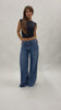 Jeans wide leg tela morbida