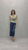 Top scollo bavero in viscosa Boho Paisley