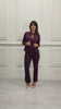 Pantalone Margot Flare Prugna