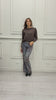 Jeans floreale Selene