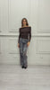 Jeans floreale Selene