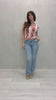 Jeans Flare Denim Chiaro a Zampa