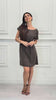 Abito midi over in Tencel con cintura regolabile