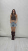 Shorts denim slavati taglio vivo