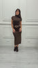 Completo in maglia Maelle con gonna midi