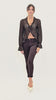 Cardigan goffrato con fiocco e maniche svasate