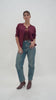 Jeans Mom Fit con lavaggio vintage