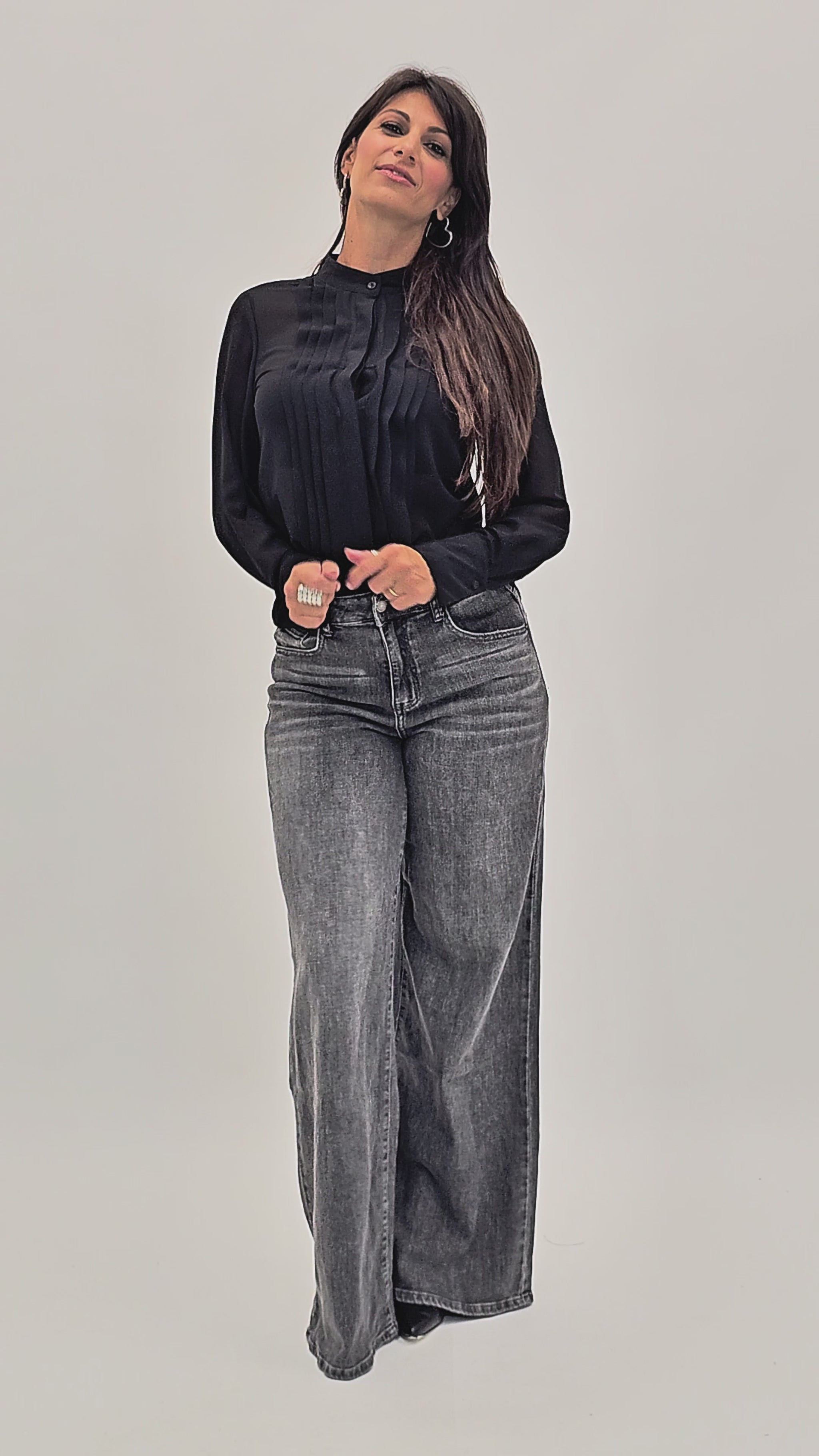 Camicia Georgette Pleats.