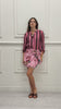 Minigonna Portafoglio Fantasia Jungle Rosa Made in Italy