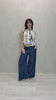 Top senza maniche in georgette fantasia
