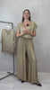 Coordinato Camel Bronzo in Viscosa e Seta