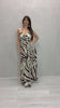 Abito lungo Savannah Jungle in cotone