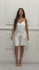 Top Gilet in Lino e Viscosa con Bottoni