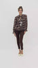 Maglia ShineCheck in georgette con rouche e lurex