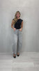 Top in Maglina Elasticizzata con Schiena Scoperta e Incrocio
