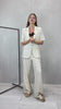 Coordinato Beige in Misto Lino – Giacca e Palazzo