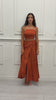 Completo Donna Top Crop e Gonna Pareo Lunga in Misto Viscosa
