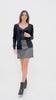 Minigonna in poliviscosa con tasche laterali