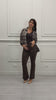 Jeans Ravelle flare push-up Marrone