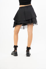 Gonna con tulle e gioco di volumi