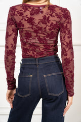 Maglia Velvet Bloom V