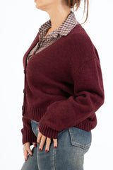 Cardigan SoftMood in misto lana con bottoni