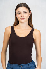 Canotta basic in viscosa elasticizzata
