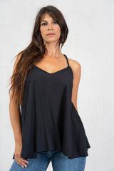 Top Crystal Back in viscosa leggera
