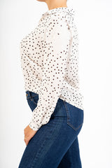Camicia velata DotBloom a pois