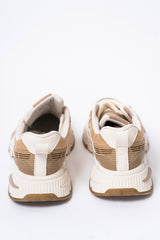 Sneakers Chunky Bicolor con Dettagli a Rilievo