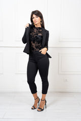 Maglia Velvet Bloom Round