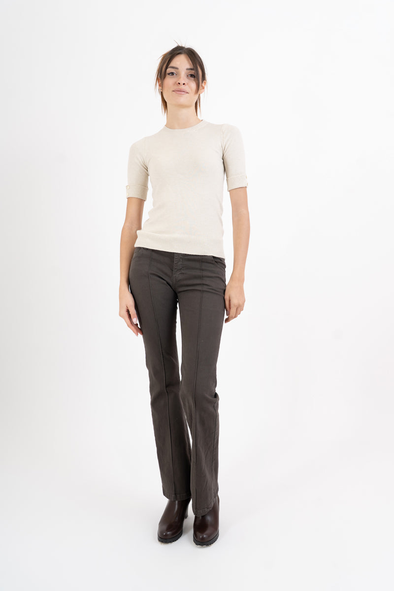 Jeans Zampetta Brown Made in Italy