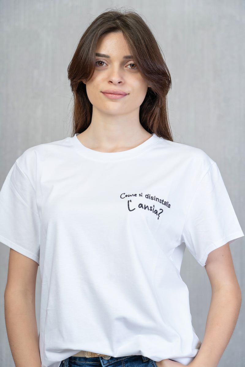 T-shirt “Come si disinstalla l’ansia?”
