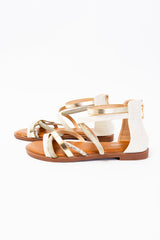 Sandalo Apricot Intrecciato