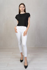 Skinny Chic – Pantalone a sigaretta stretch Bianco
